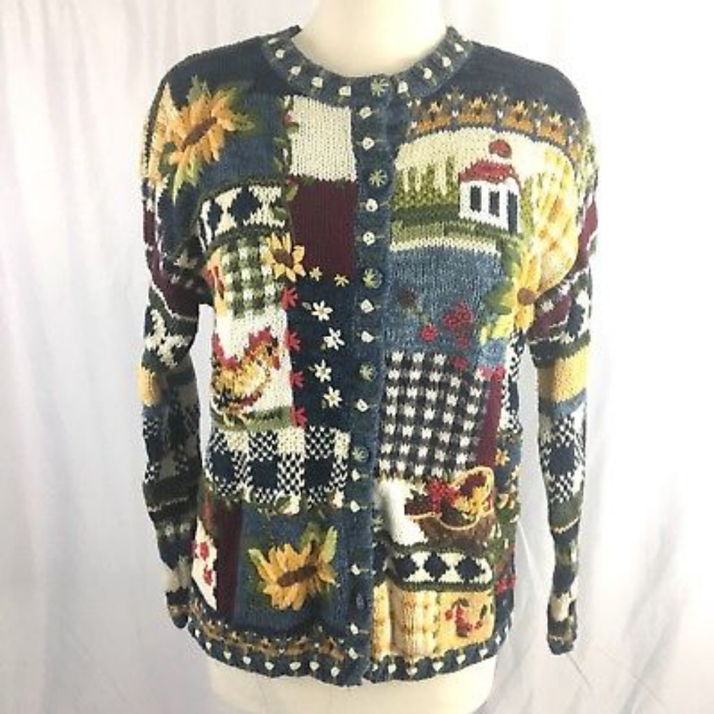 Tiara International Sunflower Cardigan